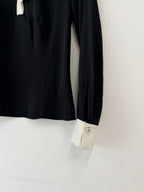 Tommy Hilfiger x Zendaya Black & Cream Blouse (Size UK 8)