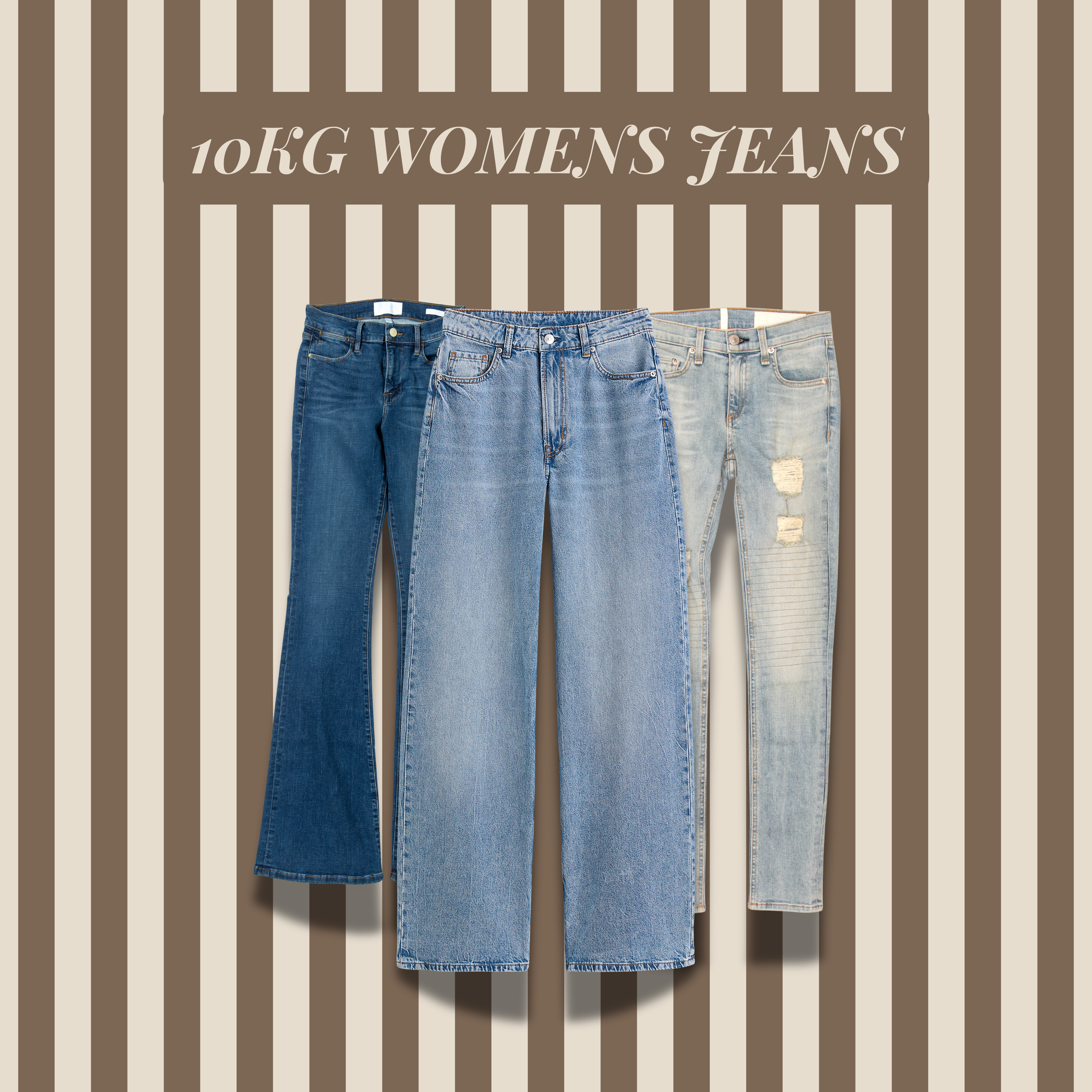 10KG Womens Jeans Reselleer Bundle