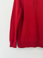 Polo Ralph Lauren Quarter Zip Jumper – Red (Size Men’s UK M)