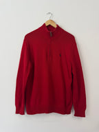 Polo Ralph Lauren Quarter Zip Jumper – Red (Size Men’s UK M)