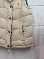 Joules Cream Padded Zip Up Gilet UK 12
