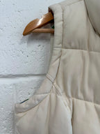 Joules Cream Padded Zip Up Gilet UK 12