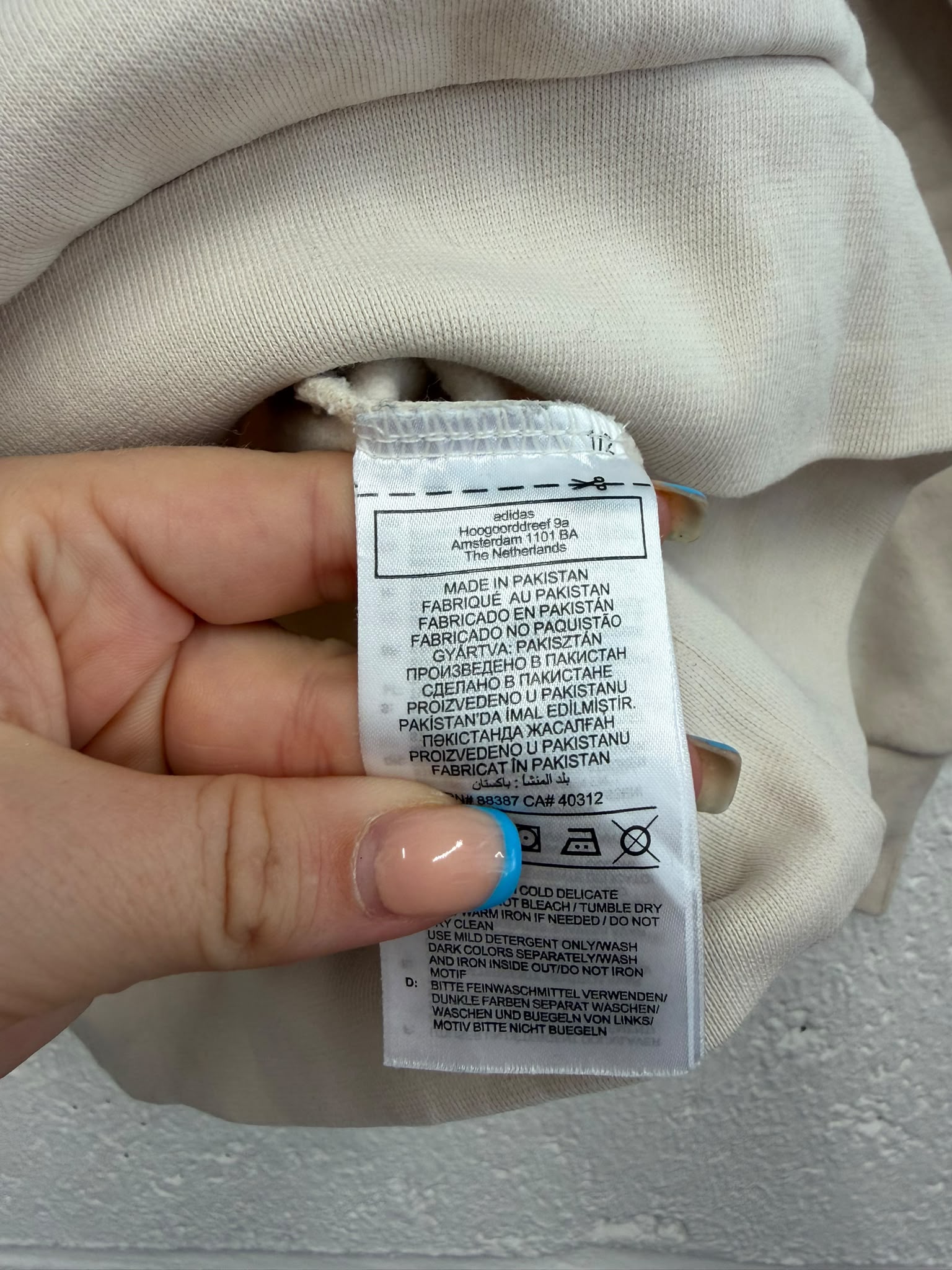 Adidas Cream Pull Over Jumper UK 8