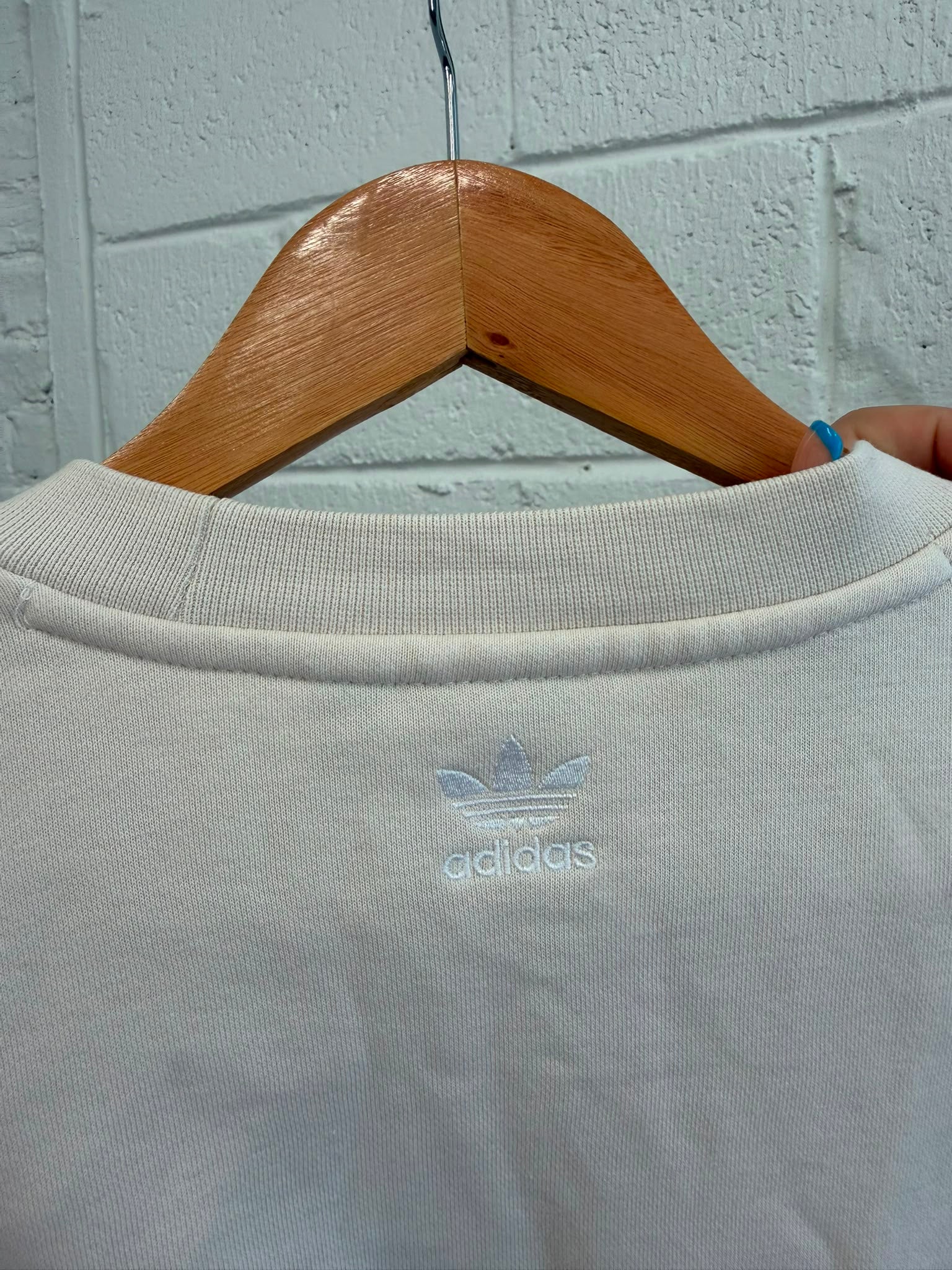 Adidas Cream Pull Over Jumper UK 8