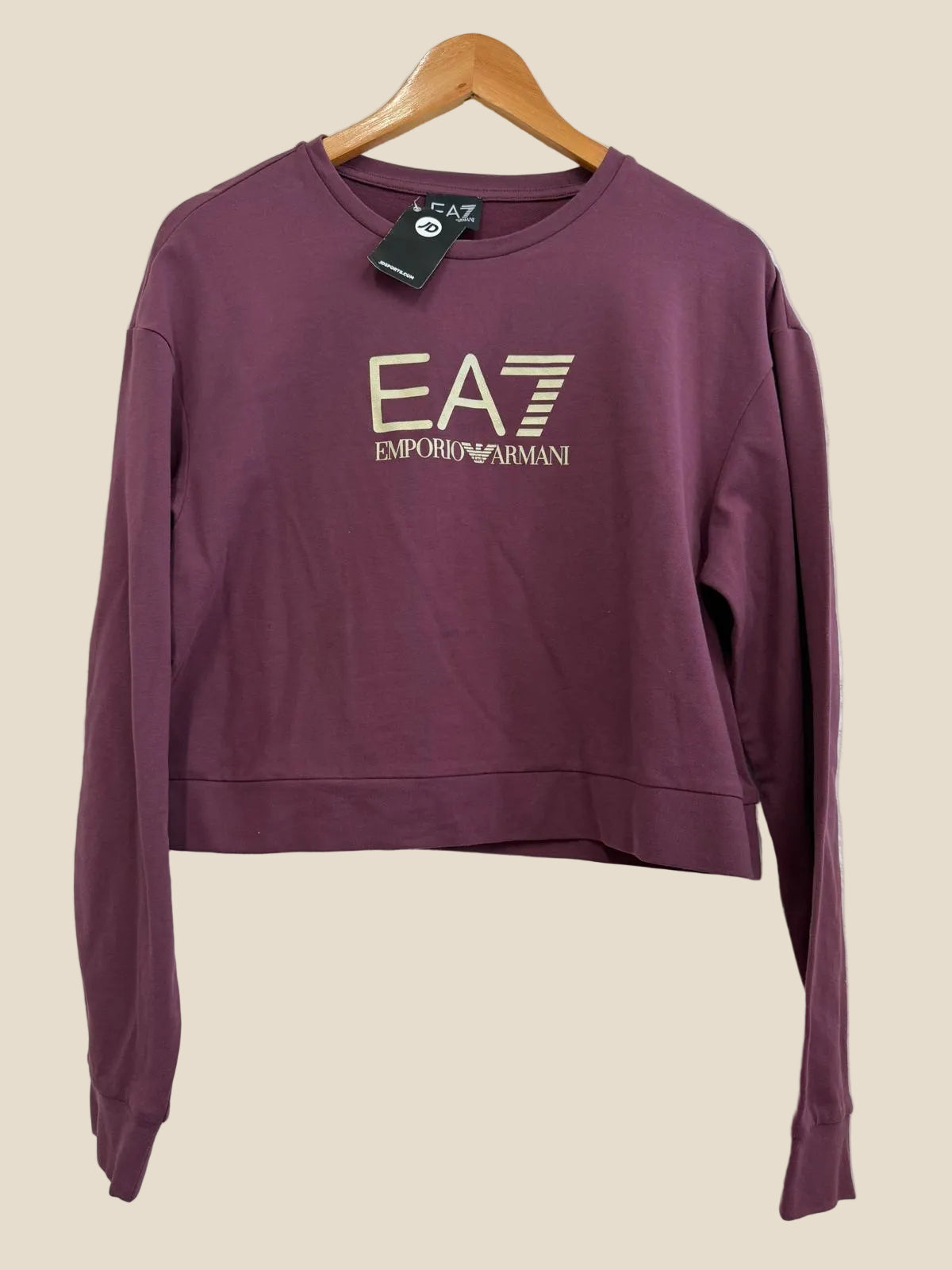 Armani Purple/Burgundy Long Sleeve Top / Lightweight Jumper UK M