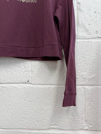 Armani Purple/Burgundy Long Sleeve Top / Lightweight Jumper UK M