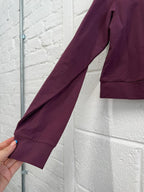 Armani Purple/Burgundy Long Sleeve Top / Lightweight Jumper UK M