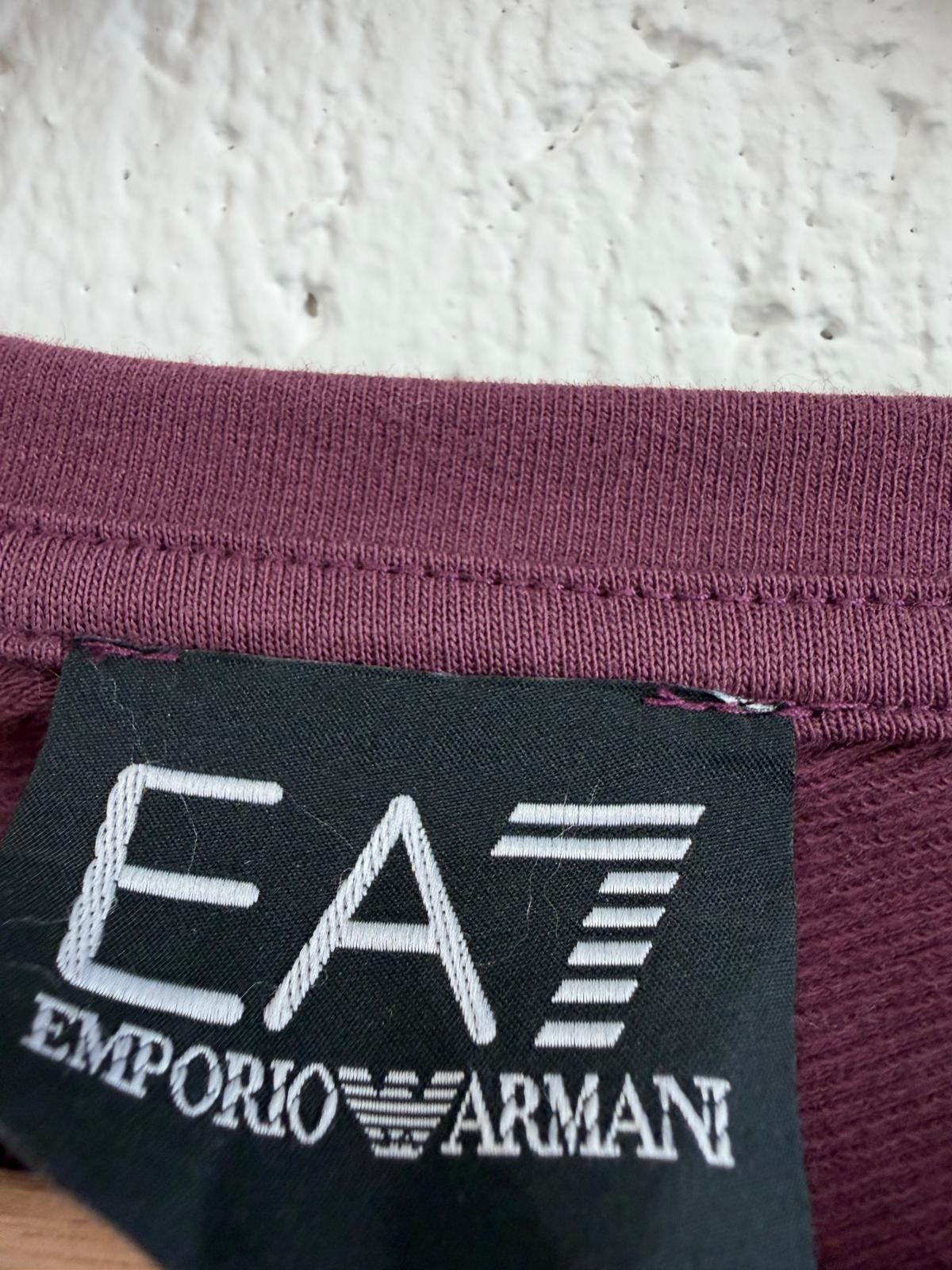 Armani Purple/Burgundy Long Sleeve Top / Lightweight Jumper UK M