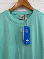 Adidas Turquoise Short Sleeve Activewear Top UK XS