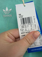 Adidas Turquoise Short Sleeve Activewear Top UK XS