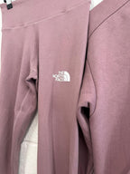 The North Face Mauve/Purple Tracksuit Leggings & Hoodie UK S