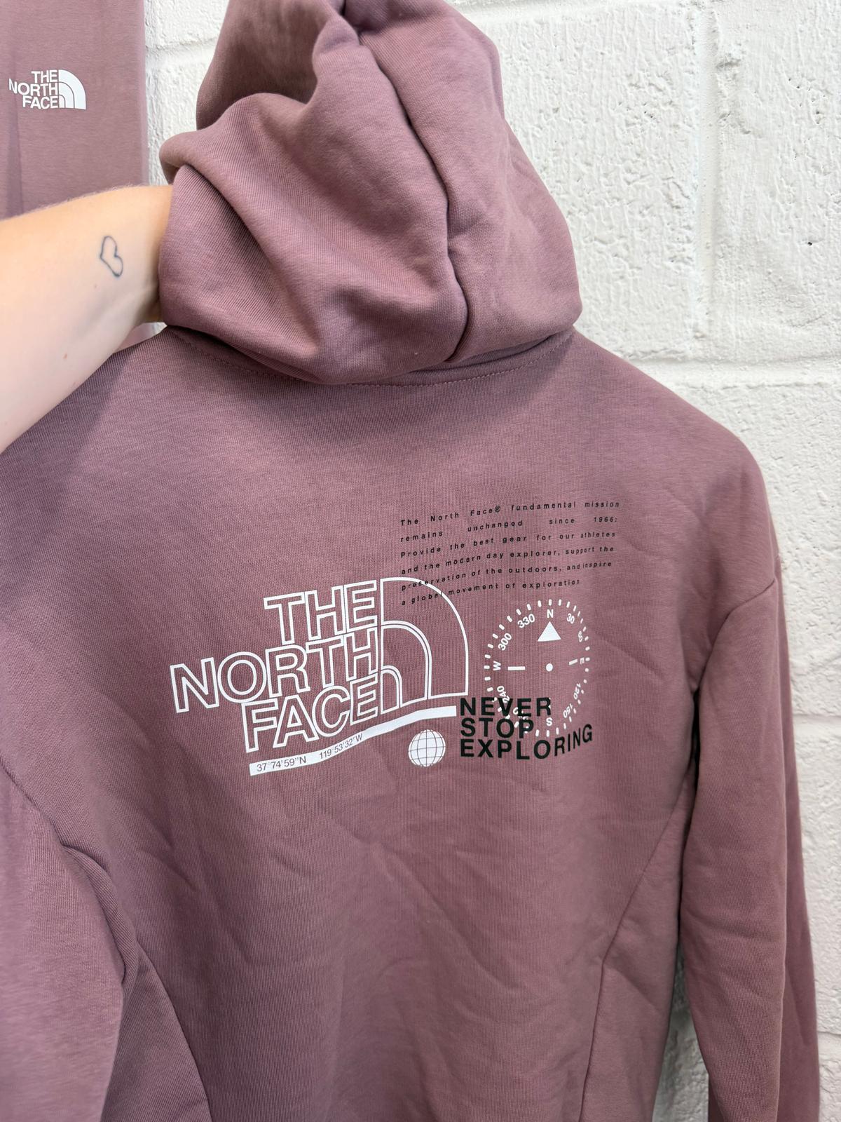 The North Face Mauve/Purple Tracksuit Leggings & Hoodie UK S