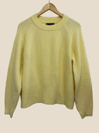 M&S Butter Yellow Knitter Long Sleeve Jumper UK M